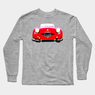 Triumph TR2 1950s British classic car bold red Long Sleeve T-Shirt